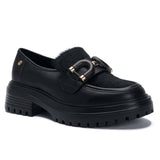 Mocasin Botana Cuero Mujer
