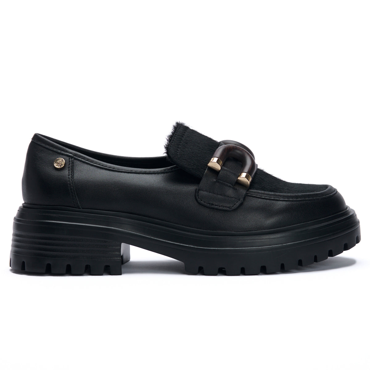 Mocasin Botana Cuero Mujer