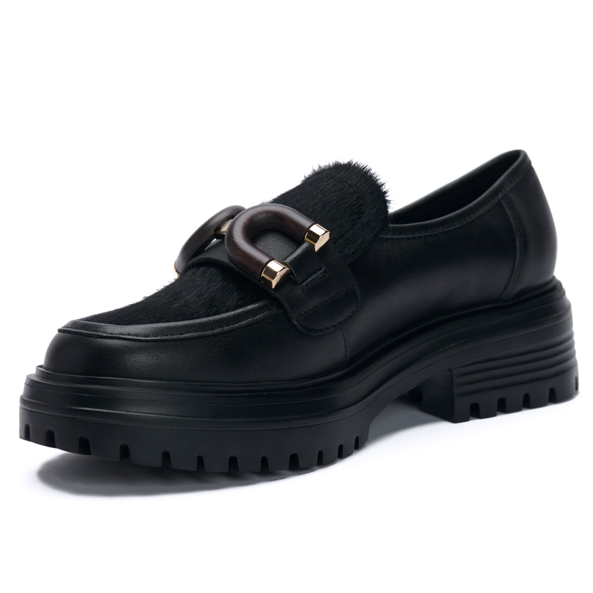 Mocasin Botana Cuero Mujer