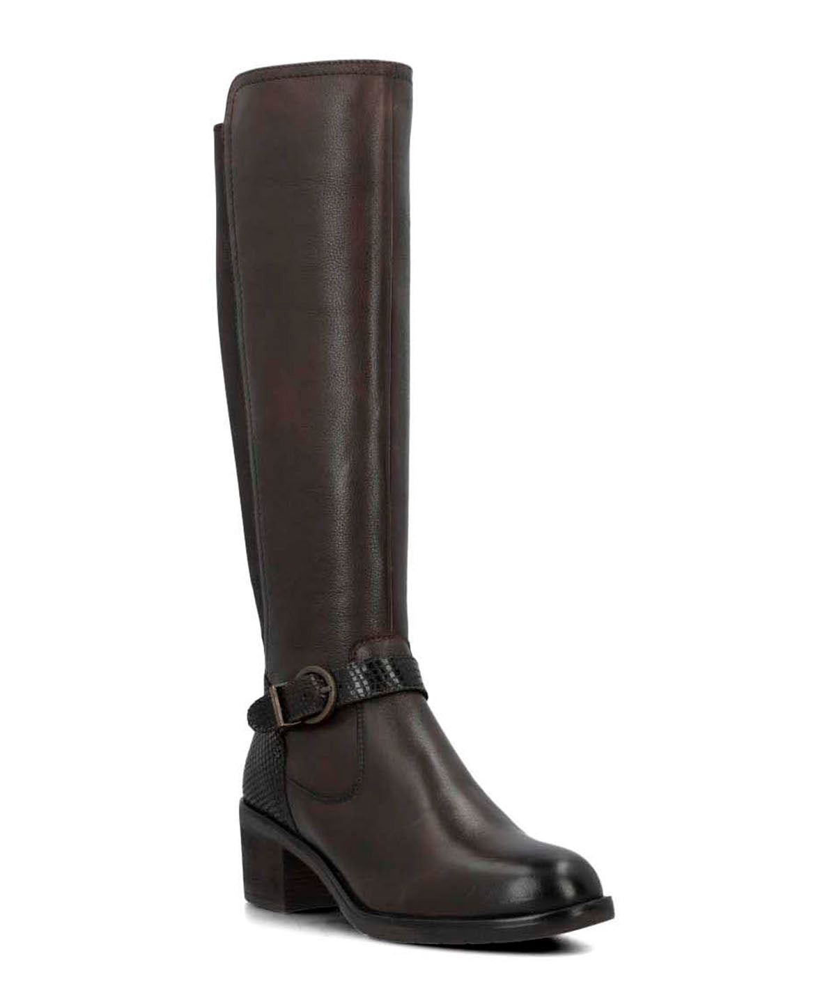 Bota Para Mujer Cuero Elsetet Café Hush Puppies