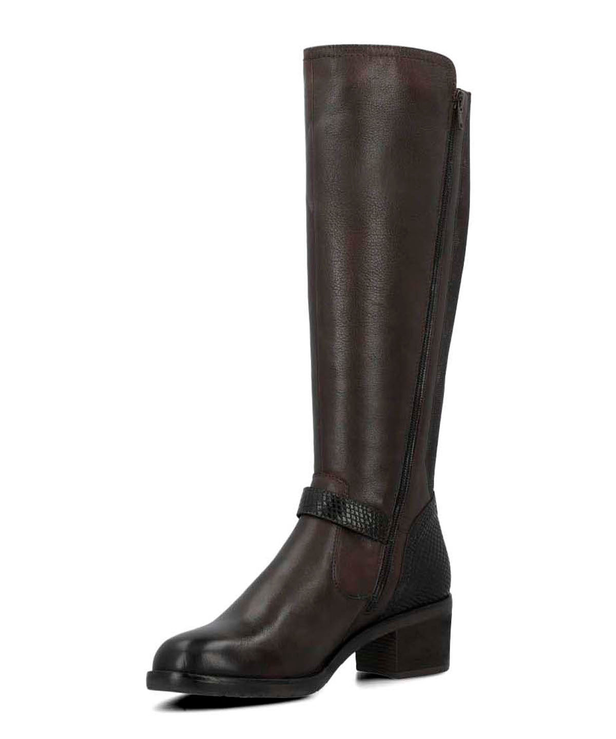 Bota Para Mujer Cuero Elsetet Café Hush Puppies