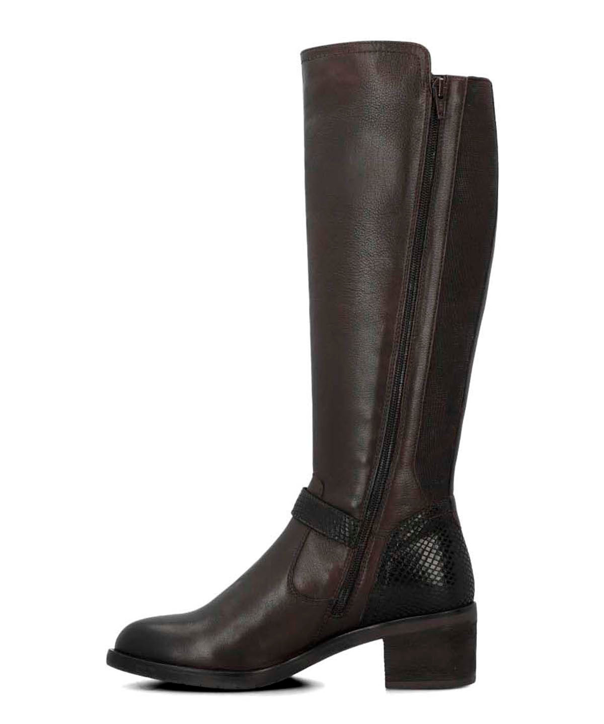 Bota Para Mujer Cuero Elsetet Café Hush Puppies