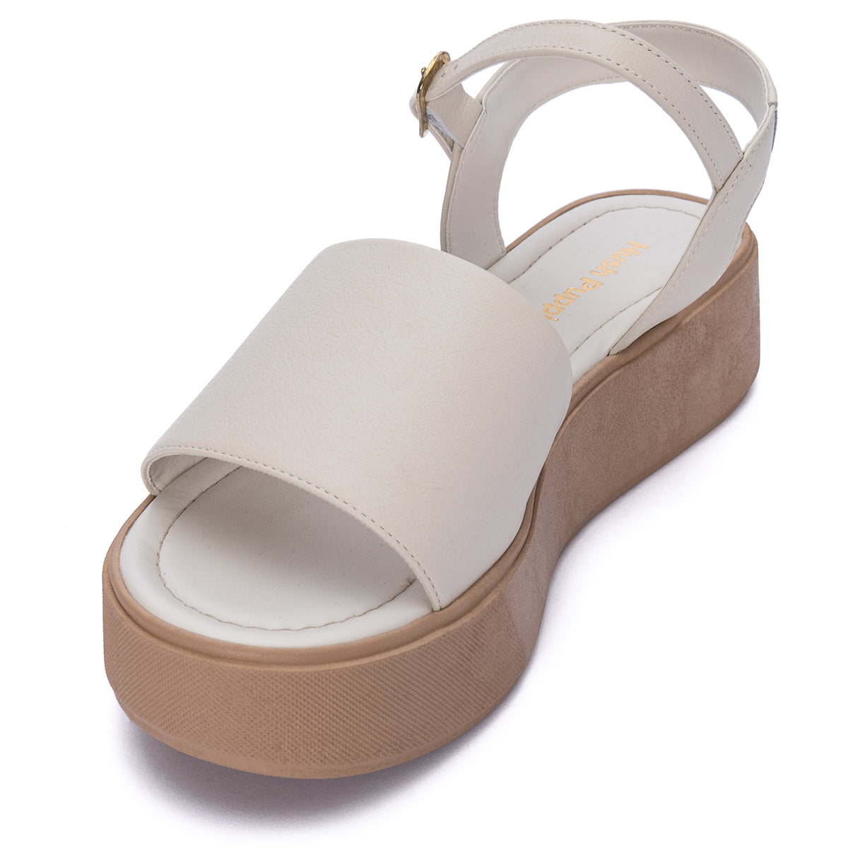 Sandalia Para Mujer Cuero Mikela Blanco Hush Puppies
