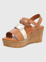 Sandalia Para Mujer Sintético Belina Café Hush Puppies