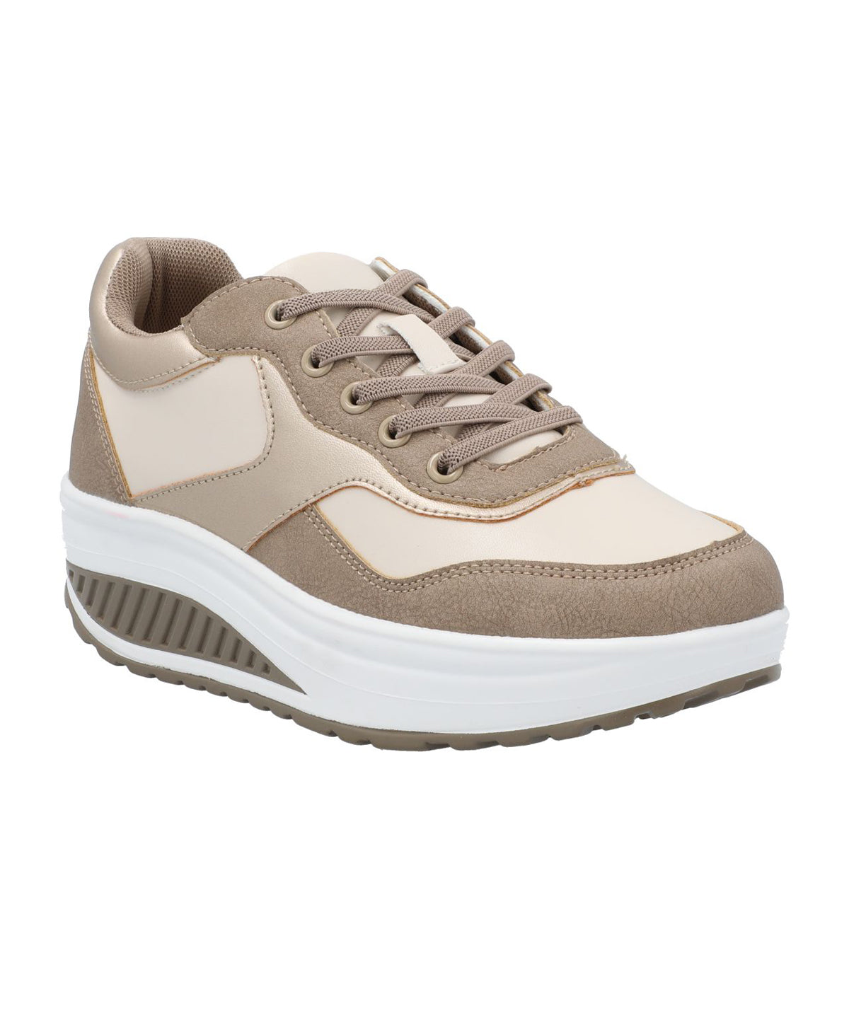 Zapatilla Para Mujer Sintetico Whitney Beige Hush Puppies