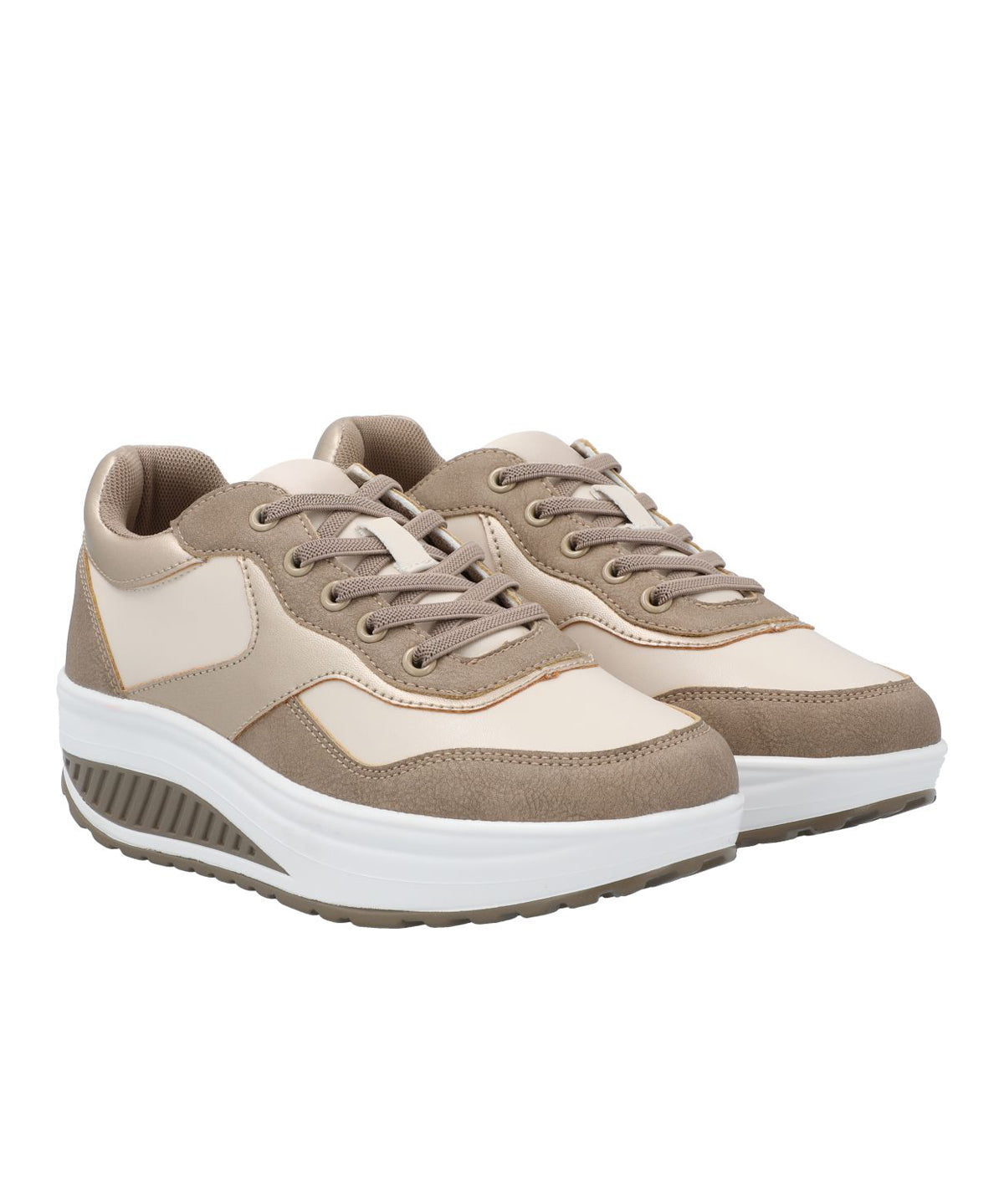 Zapatilla Para Mujer Sintetico Whitney Beige Hush Puppies