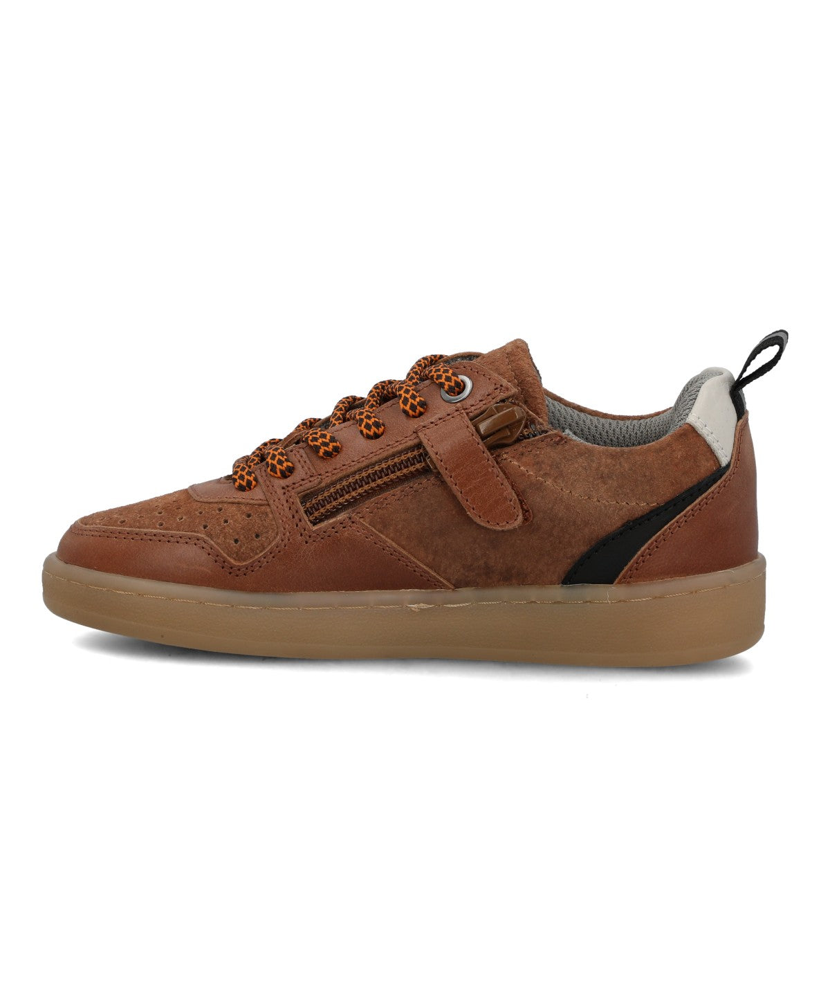 Zapatilla Para Niño Cuero Ocaso Café Hush Puppies
