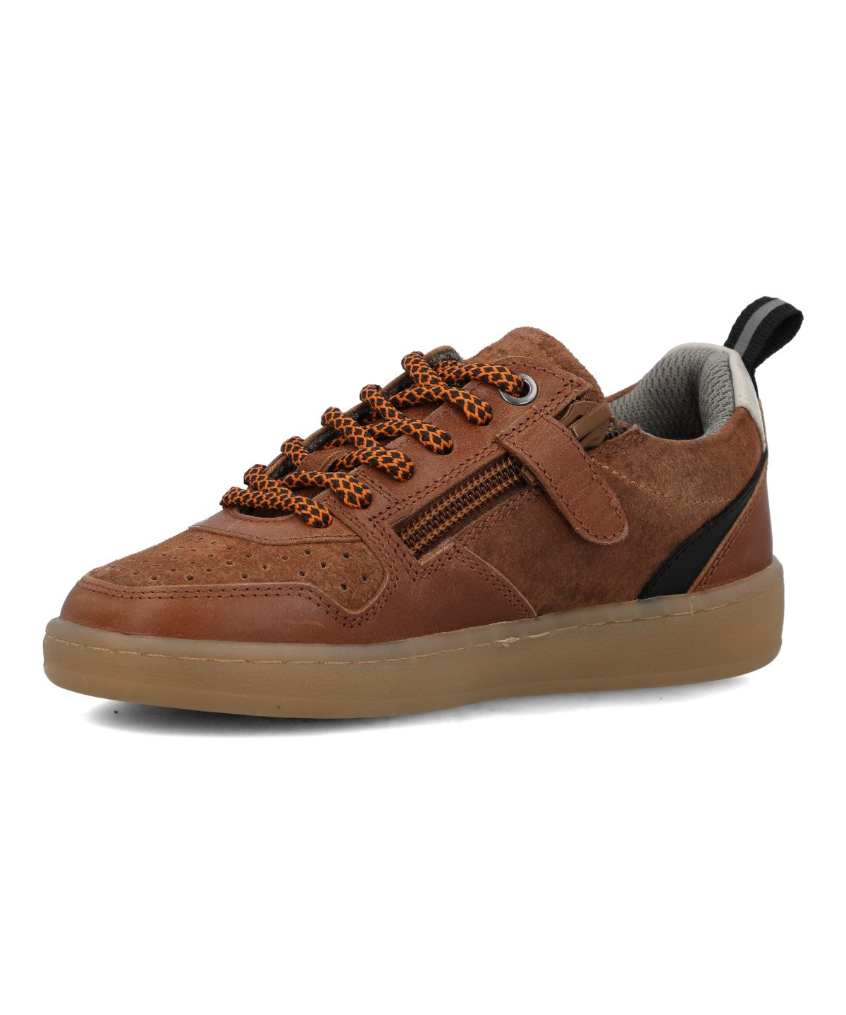 Zapatilla Para Niño Cuero Ocaso Café Hush Puppies