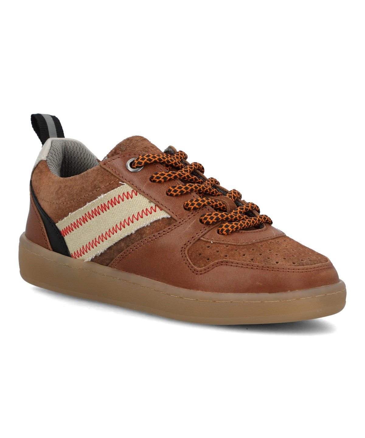 Zapatilla Para Niño Cuero Ocaso Café Hush Puppies