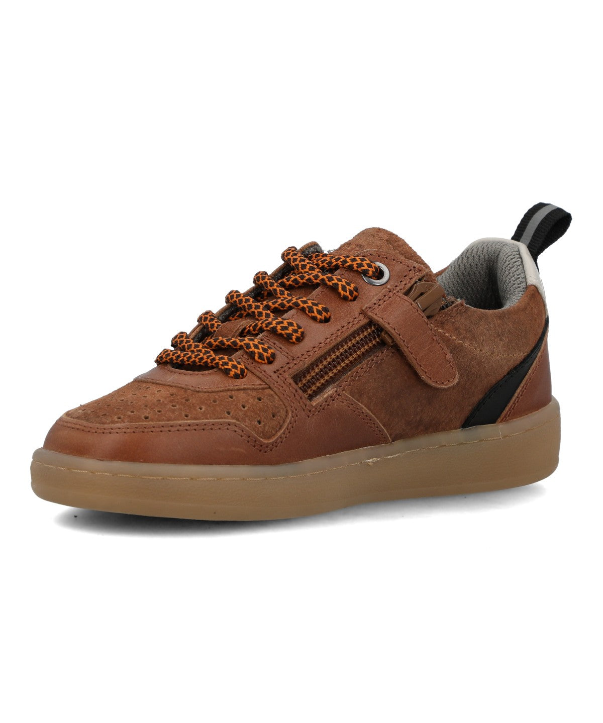 Zapatilla Para Niño Cuero Ocaso Café Hush Puppies