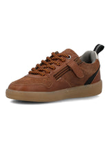 Zapatilla Para Niño Cuero Ocaso Café Hush Puppies