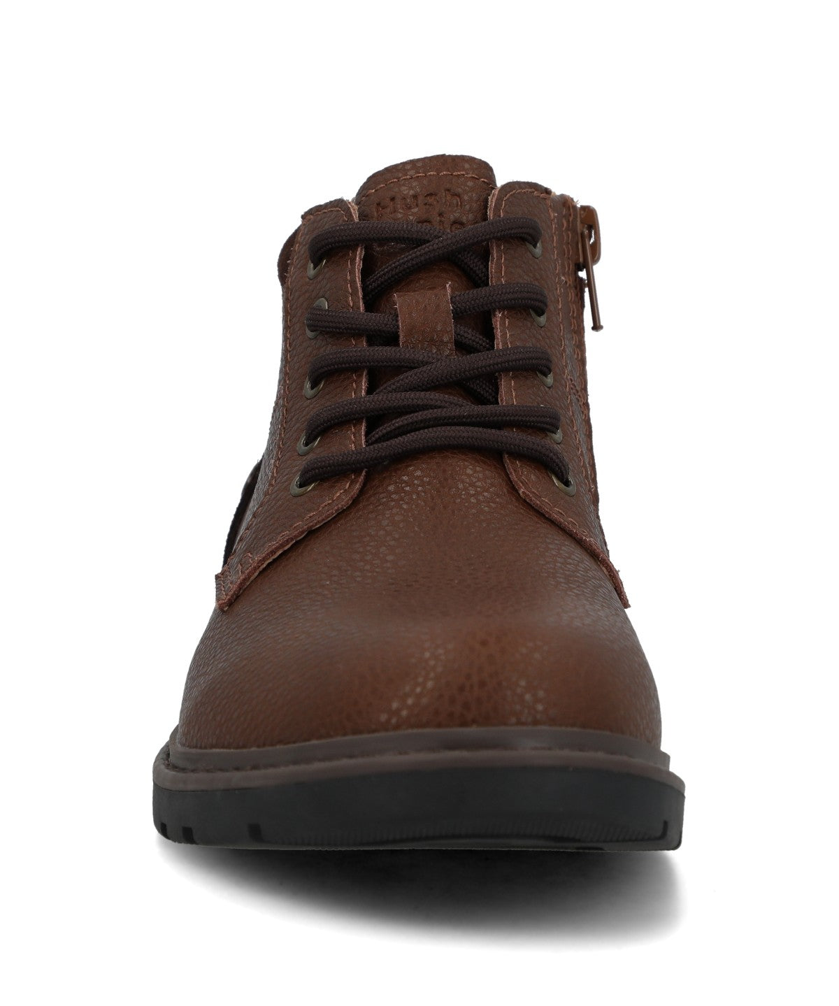 Botín Para Niño Cuero Tico Café Hush Puppies