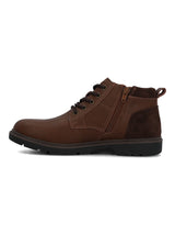 Botín Para Niño Cuero Tico Café Hush Puppies