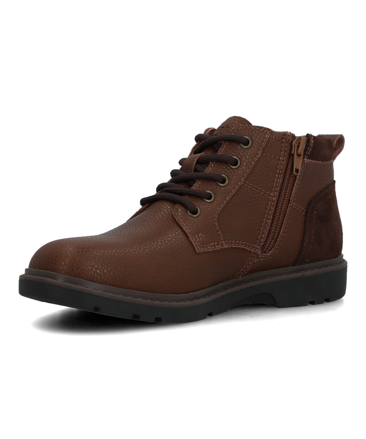 Botín Para Niño Cuero Tico Café Hush Puppies