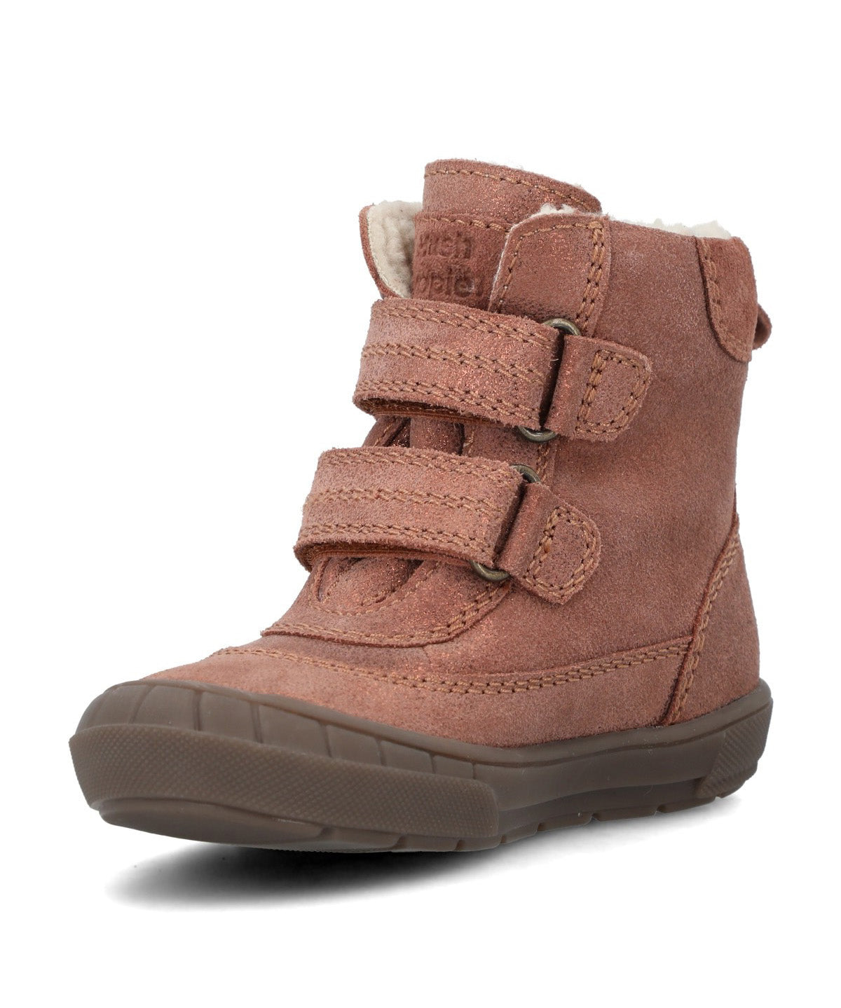 Botín Para Niña Cuero Saman Metalizado Hush Puppies