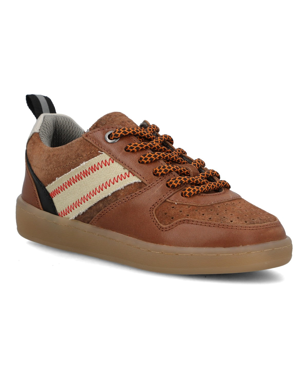 Zapatilla Para Niño Cuero Ocaso Café Hush Puppies