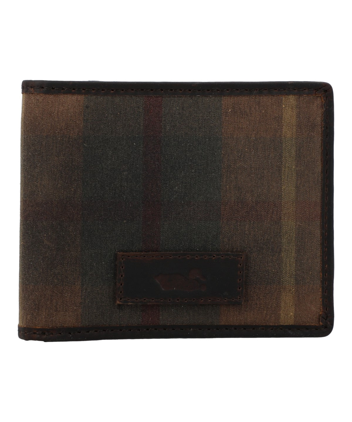 Billetera Para Hombre Canvas Engrasado Inglés Y Cuero Uk Windsor Wallet Marrón Rockford