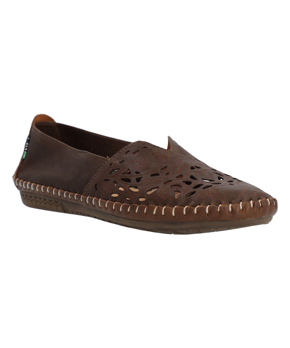 Slip On Cuero Mujer Hibiscus Rockford