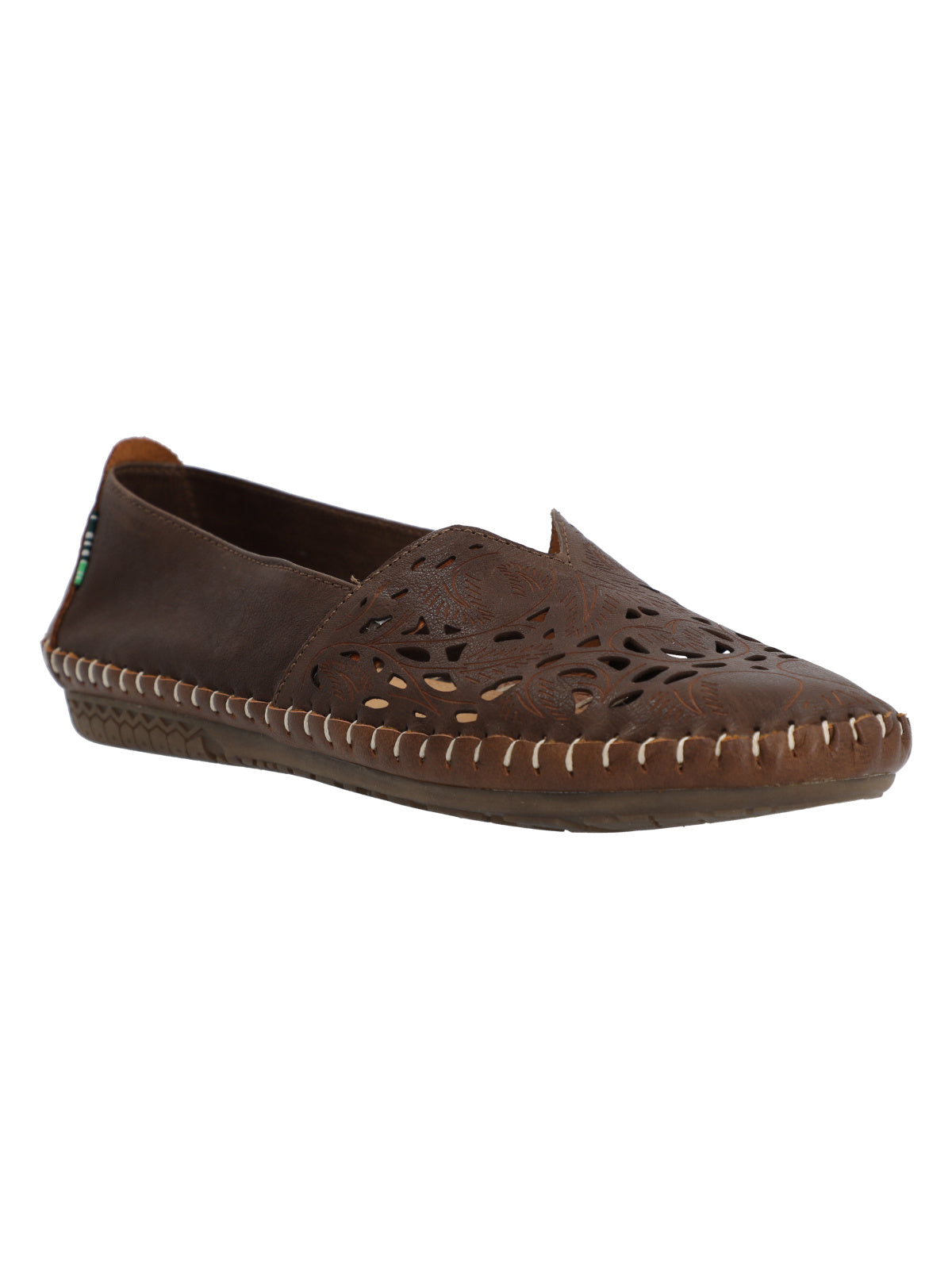 Slip On Cuero Mujer Hibiscus Rockford