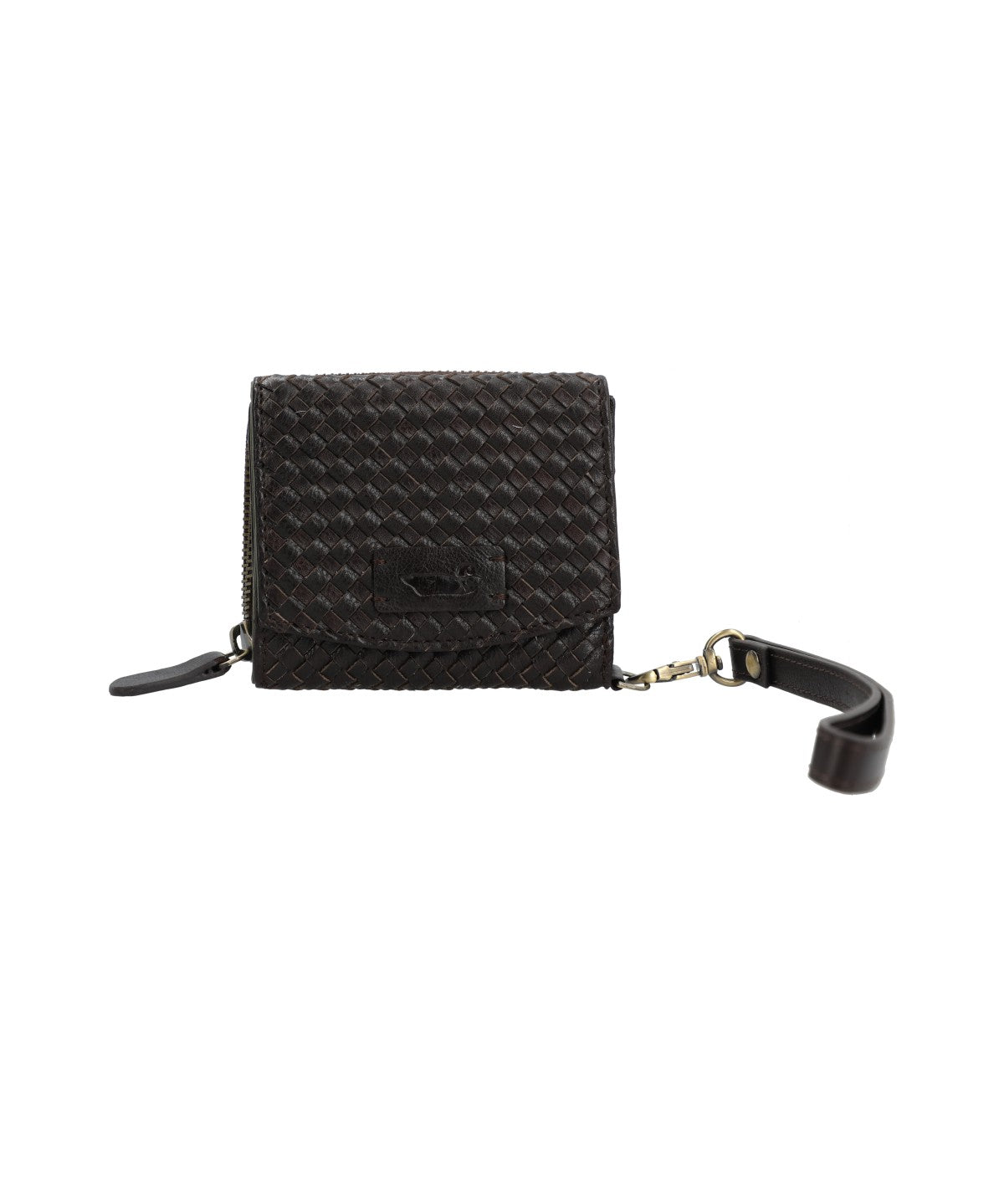 Billetera Cuero Mujer Sz Braid Flap Rockford