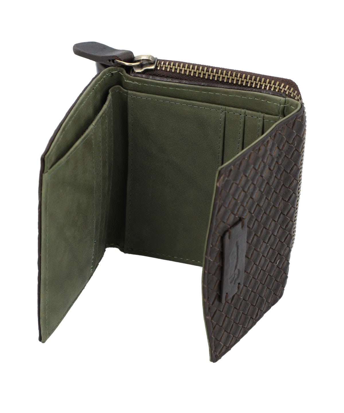 Billetera Cuero Mujer Sz Braid Flap Rockford