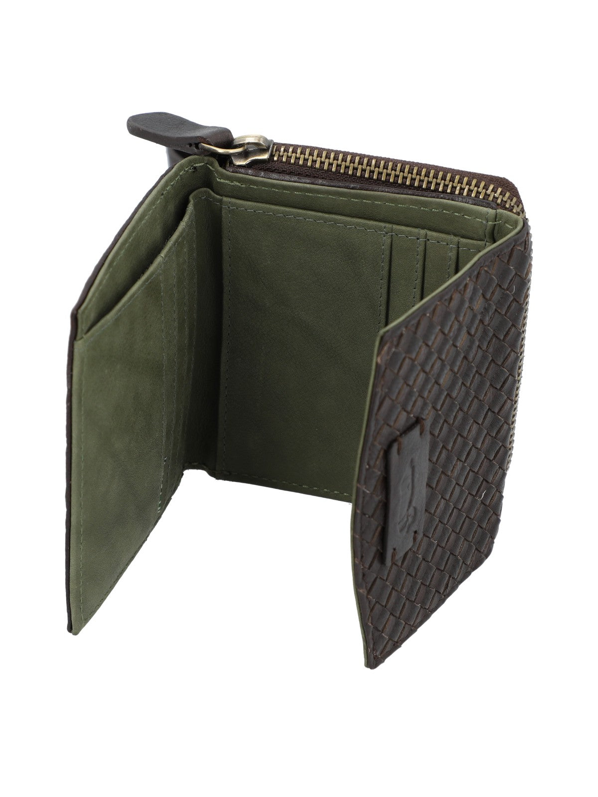 Billetera Cuero Mujer Sz Braid Flap Rockford