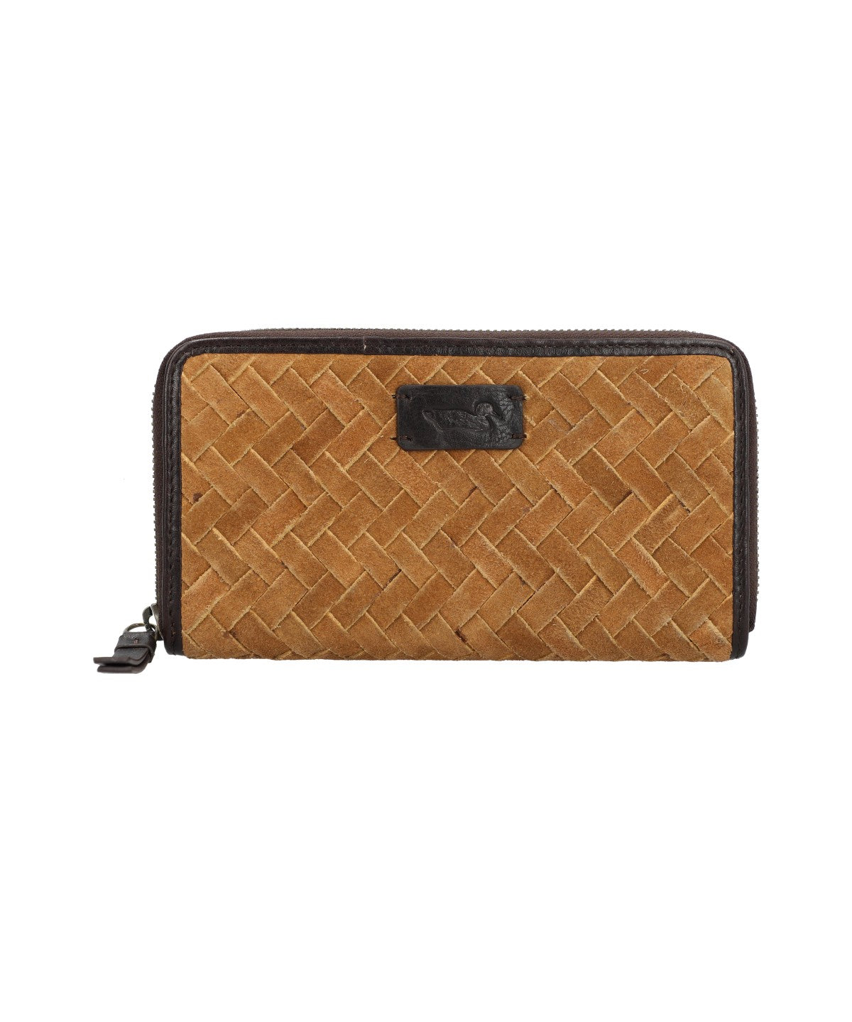 Billetera Cuero Mujer Sz Braid Zip Rockford