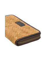 Billetera Cuero Mujer Sz Braid Zip Rockford