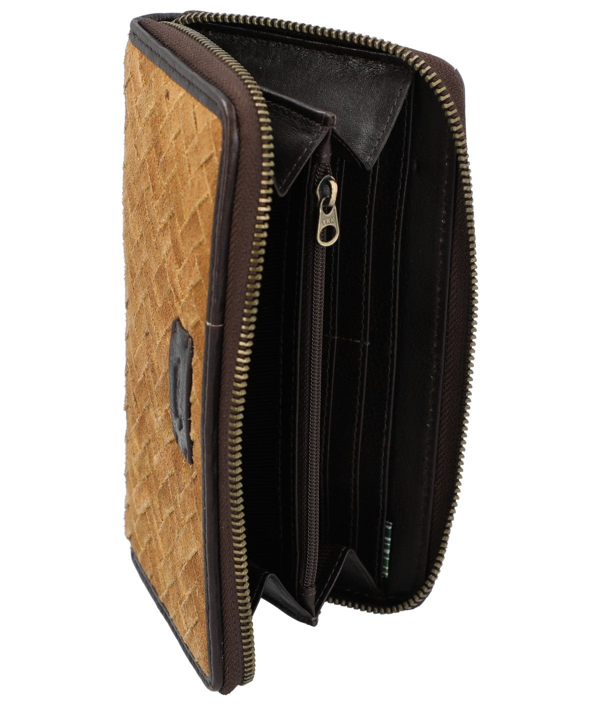 Billetera Cuero Mujer Sz Braid Zip Rockford
