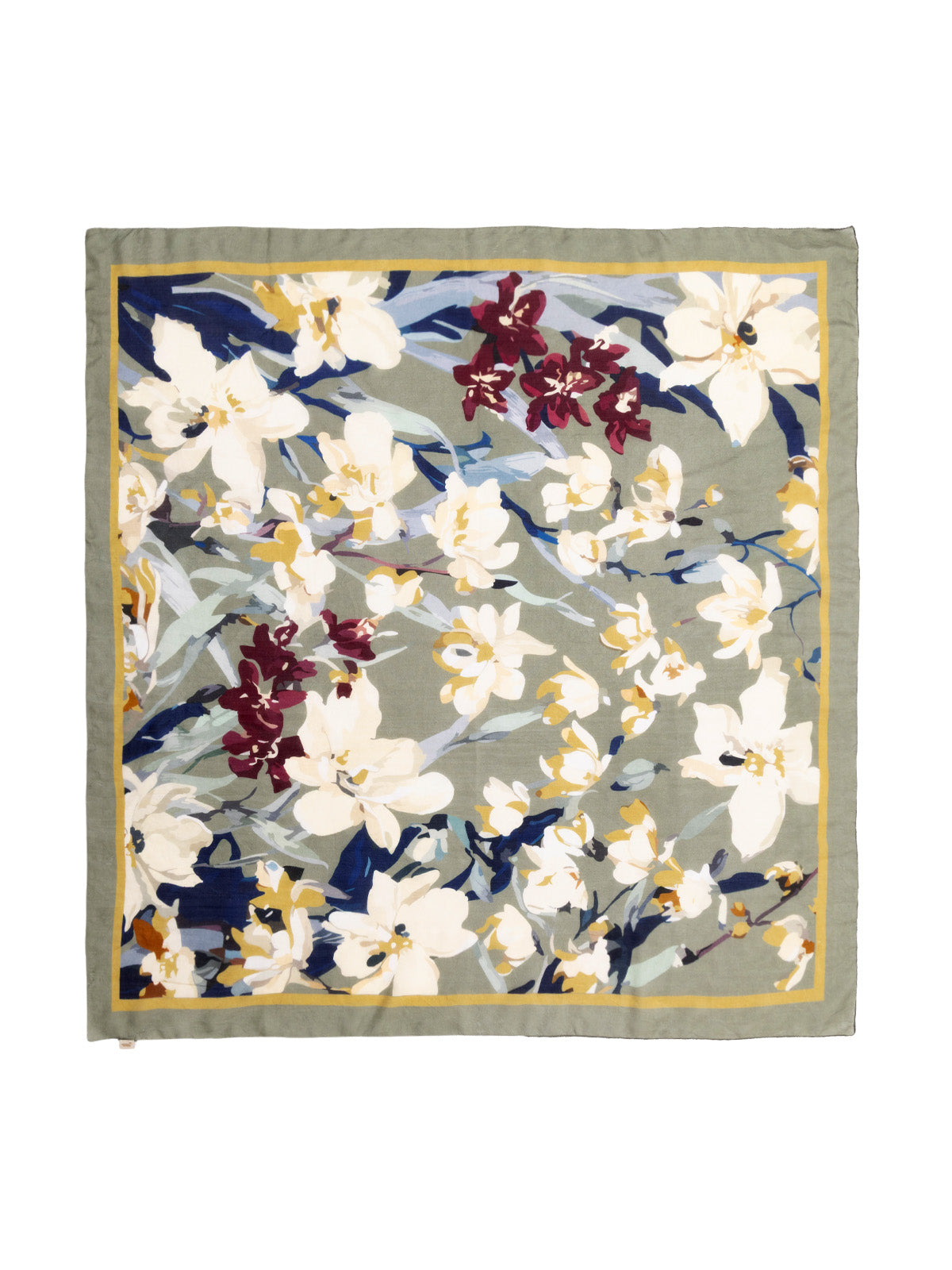 Pañuelo Para Mujer Seda Rkf Silk Flora Scarf Multicolor Rockford