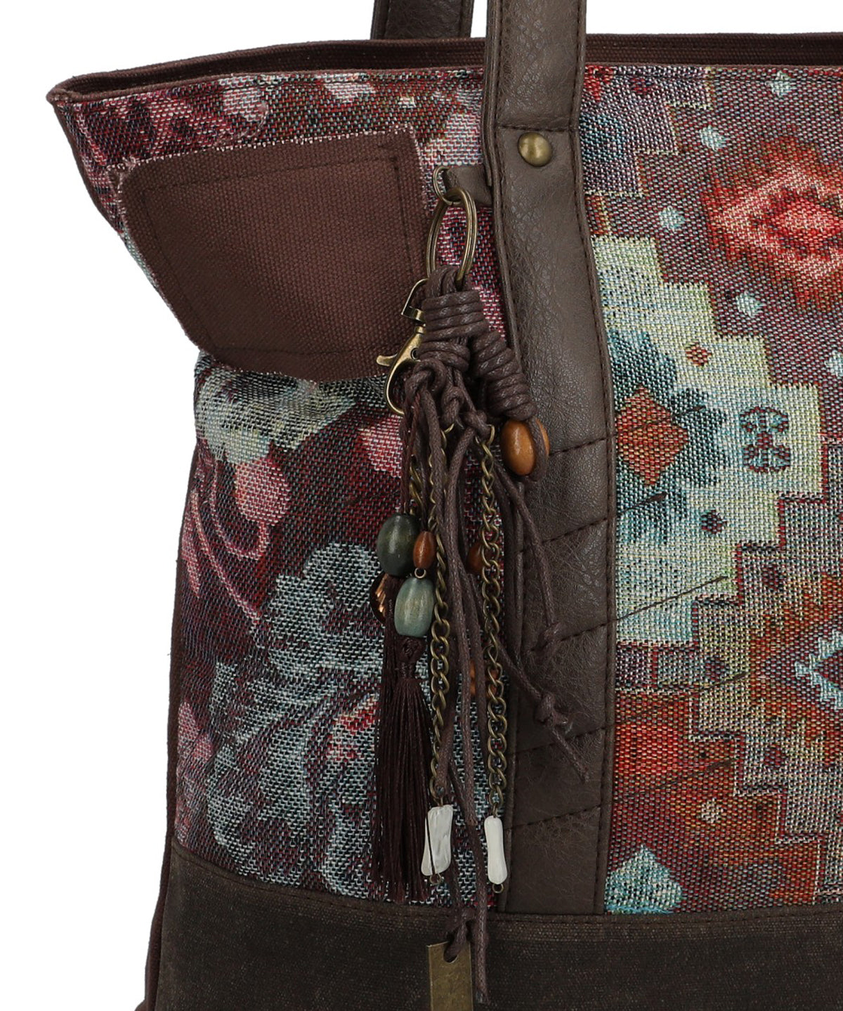 Mochila Para Mujer Textil Fauii Tote Marrón Rockford