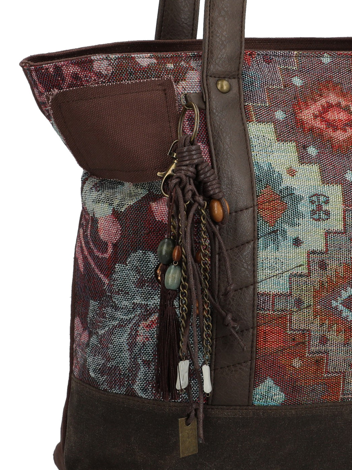 Mochila Para Mujer Textil Fauii Tote Marrón Rockford