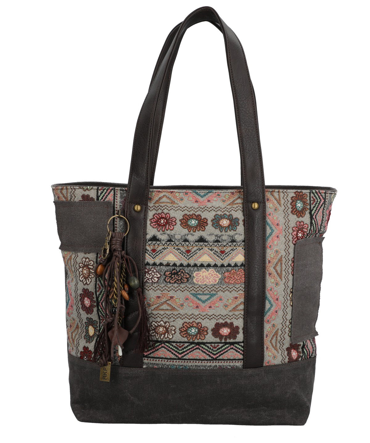 Cartera Para Mujer Textil Fauii Tote Gris Rockford