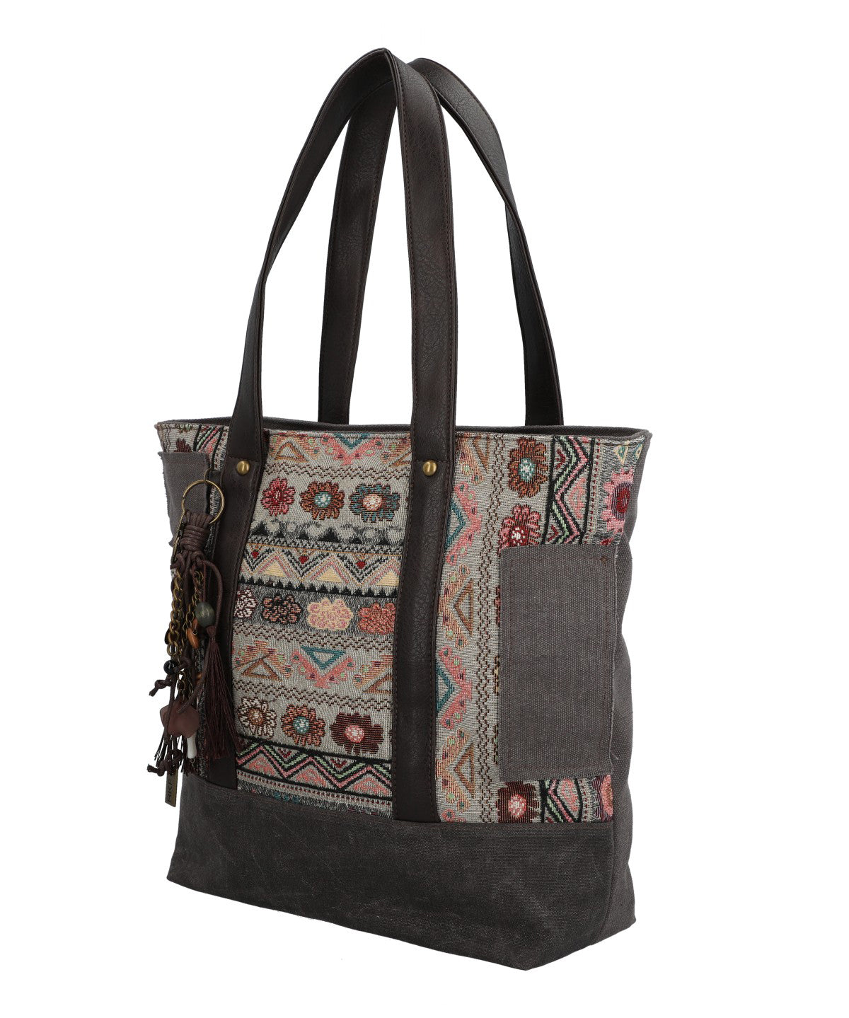 Cartera Para Mujer Textil Fauii Tote Gris Rockford