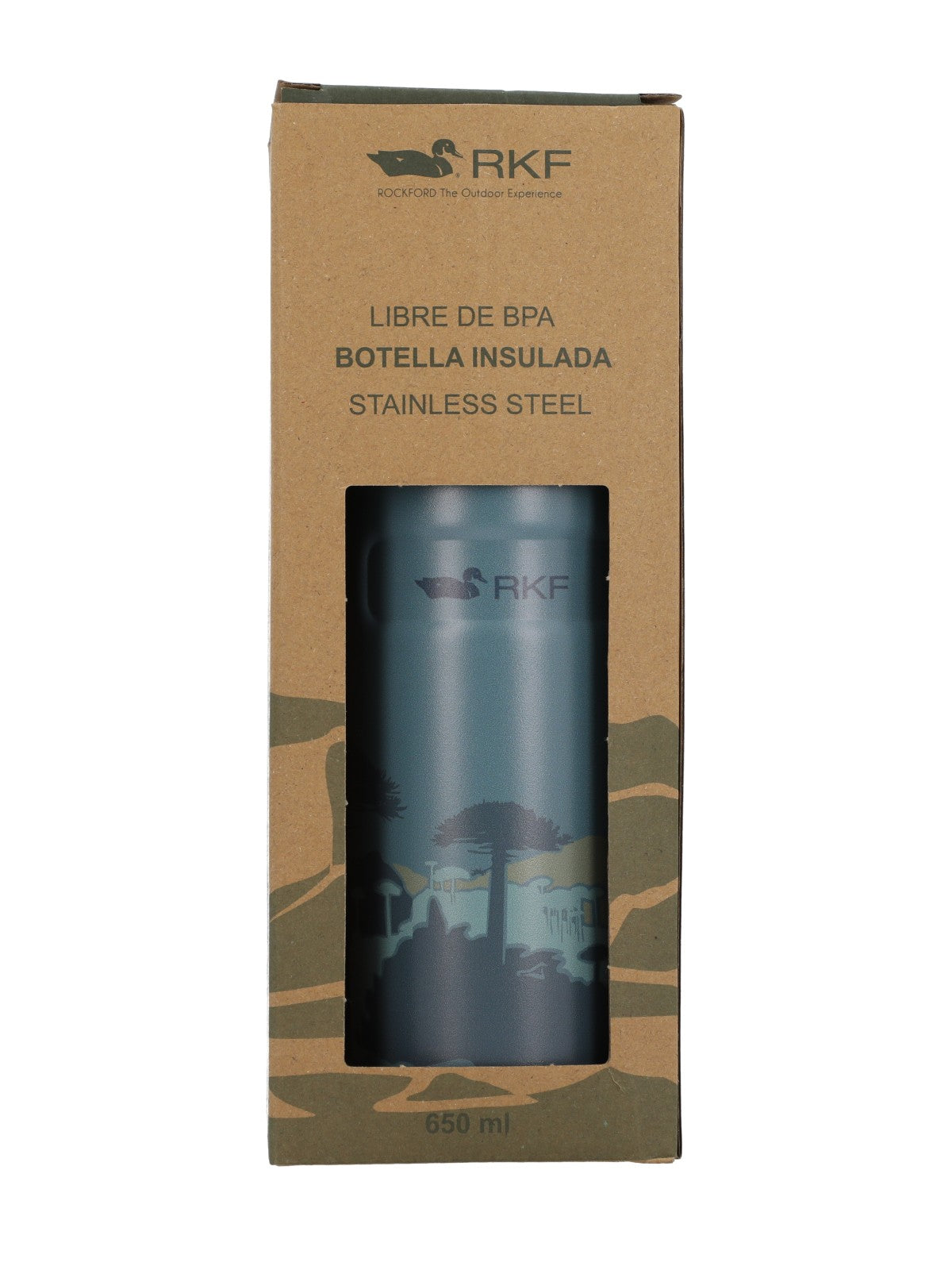 Botella Acero Unisex Rkf Araucaria Bottle Rockford