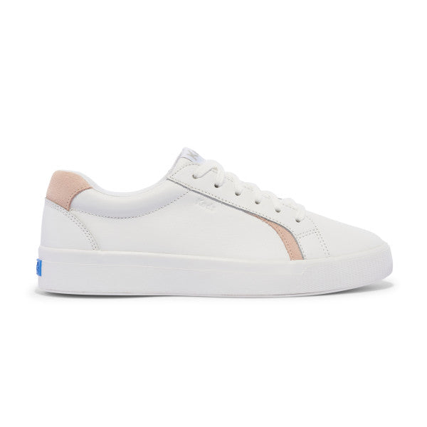 Zapatilla Para Mujer Cuero Pursuit Leather Blanco Keds